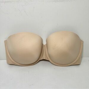 SPANX Neutral Cream Strapless Bra 34DD
